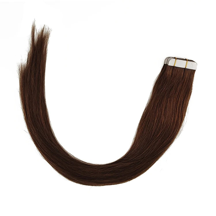 Top Quality Grade 12A in Stock Virgin Remy Straight Human 100 Human Russian Tape in Hair Extensions