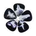 Specialized 5 Pieces/set Wholesale Matte Celluloid Sheet Design Light Shadow Girl Model 0.71mm Personalized Electric Guitar Pick