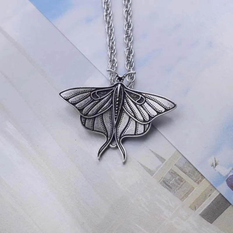 Gothic Moth Butterfly Necklaces for Women Girl Jewellery Gift With Exquisite Box