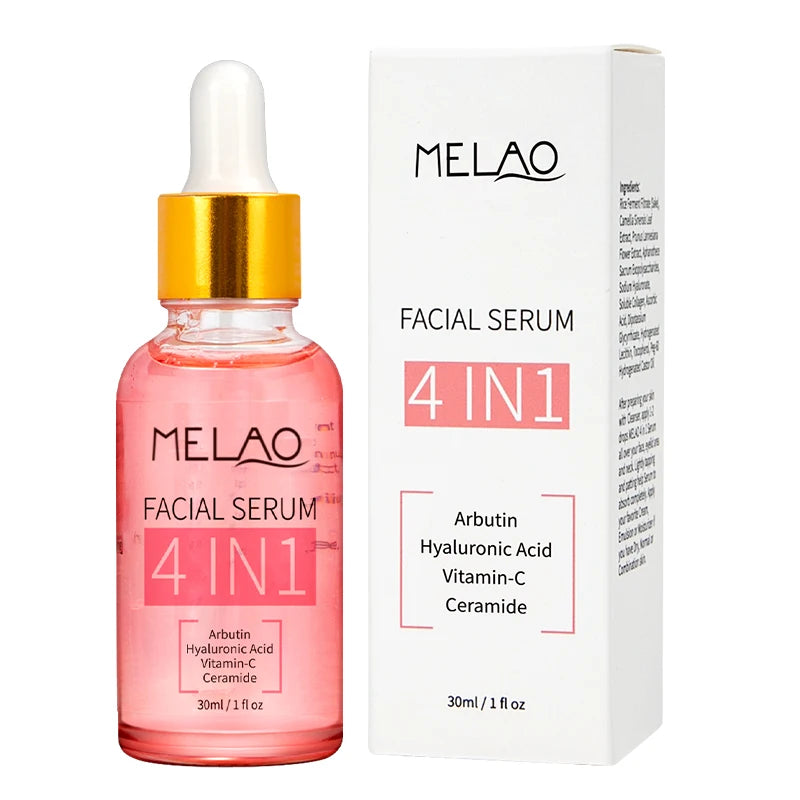 Custom Logo Glowing Lightening Niacinamide Anti Aging Whitening Face Vitamin C Korean Skin Care 4 in 1 Serum