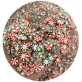 500g Mixed Green and Red Peppermint Clay Slices Sprinkles for DIY Slime Fillers Nail Art Decoration Craft