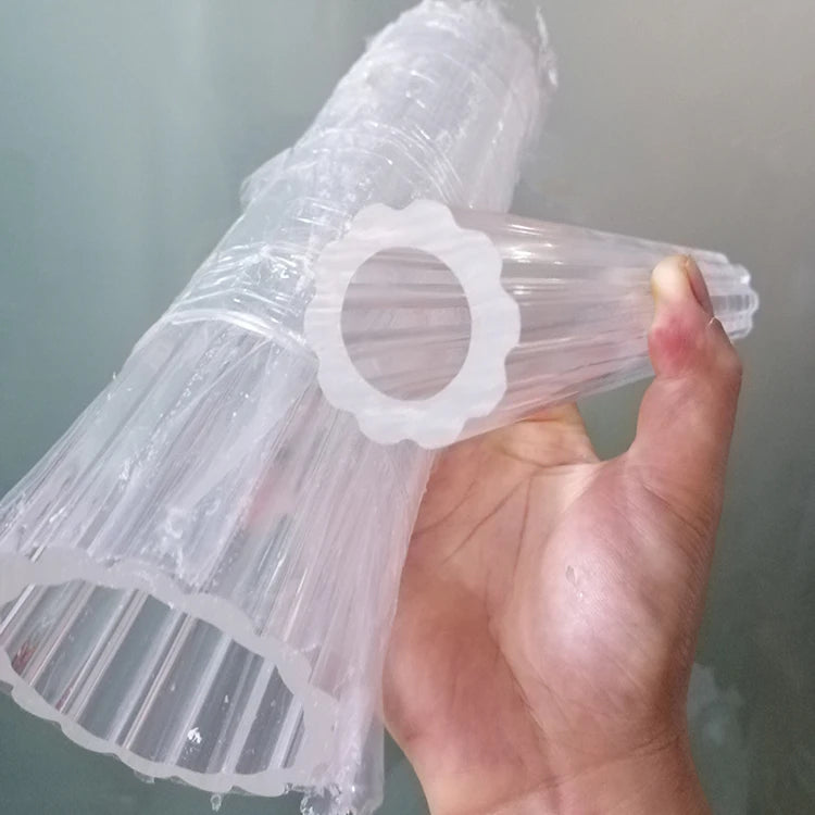 Guangzhou Professional Manufacturer Custom Flower Special Shaped Plastic Transparent Pmma Pipe Acrylic Plastic Tube