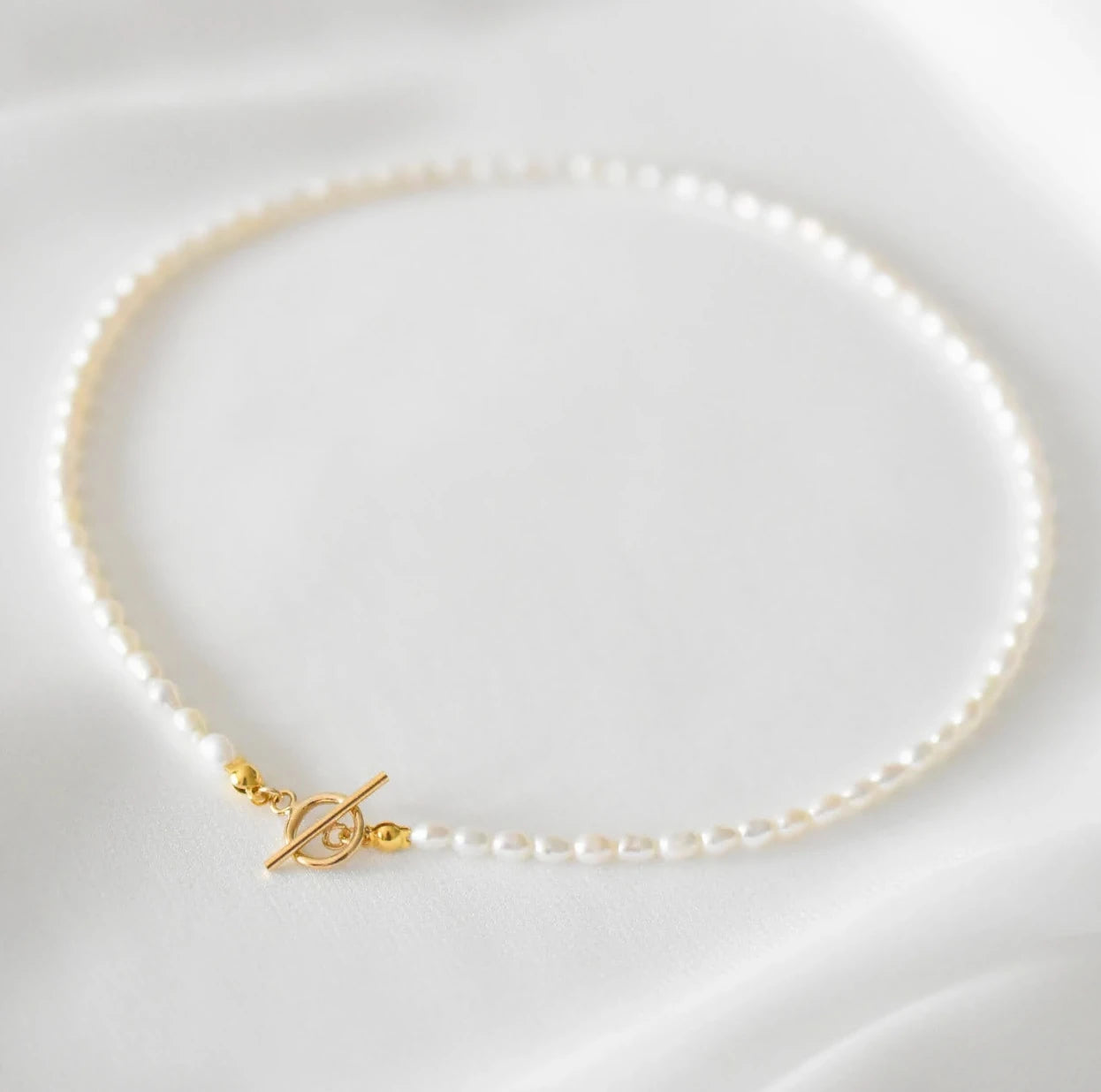Vintage Wholesale Pearl Choker Necklace Steel Stainless Choker Big Fashion Natural Chain Freshwater Waterproof Jewelry Women