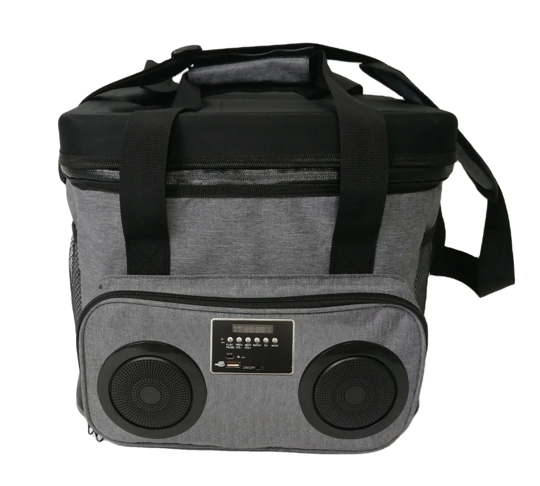 TR-can Beverage and Food Soft Cooler Bag with Bluetooth Speakers Subwoofer for Parties Festivals Beach School