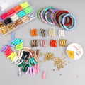 Bohemian Style Creativity Handmade Gift DIY Jewelry Accessories 8mm Multi-colors Acrylic Pipe Bead Charm Necklace Bracelet