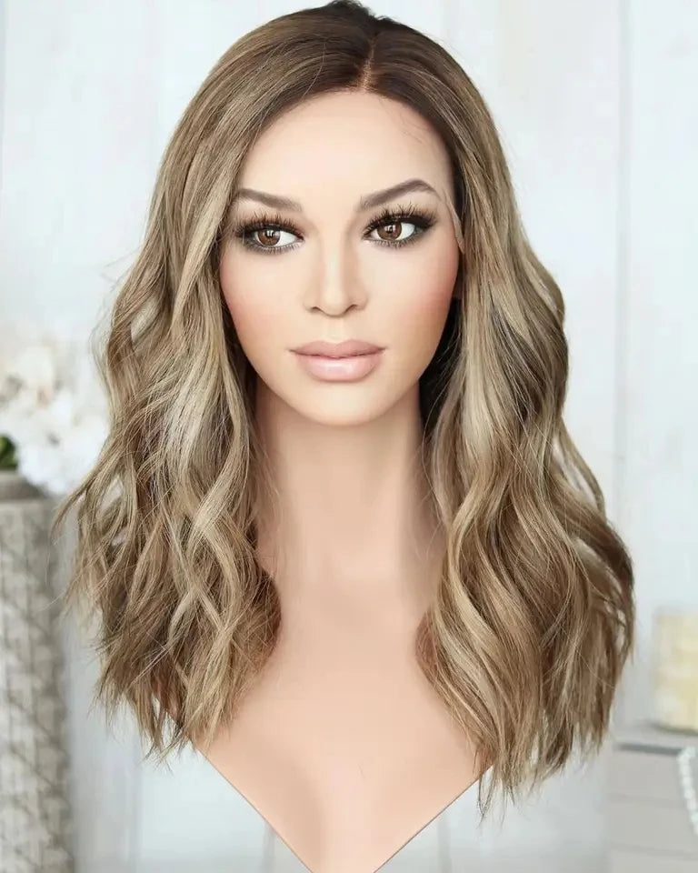 Wholesale Price Jewish Glueless Wigs Vendor Human Hair Highlights Natural Body Wave European Hair Transparent Lace Front Wigs