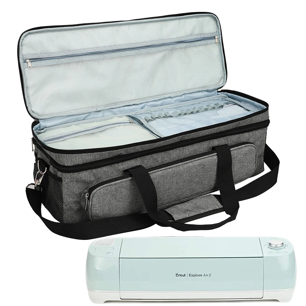 Factory Sales for Cricut Explore Air 2 Carrying Storage Case Double-Layer Travel Tote with Tools for Cricut Bag