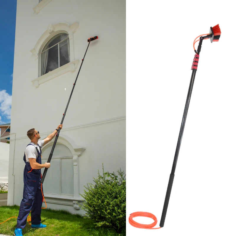 3.6m Aluminum Window Cleaning Pole by for Extentool Telescopic Solar Panel Cleaning Extension Water Fed Tool