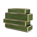 High-End Custom Velvet 4-Drawer Storage Cabinet Solid Wood Frame Handmade Contemporary Design Apartment Villa Dining Living Room