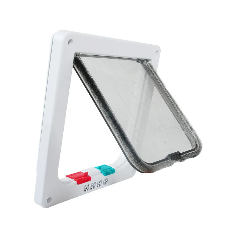 Pet Dog Cat Automatic Door Pet Dog Cat ABS Plastic Glass Door for Cat and Small Dog