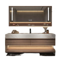 Custom Modern Adjustable Thickness and Premium Surface Finishes Bathroom Vanity for Luxury Hotel Suites