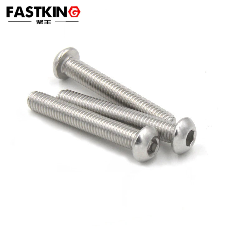 SUS304 ISO7380 Hex Socket Button Head Machine Screw M2.3M2.5