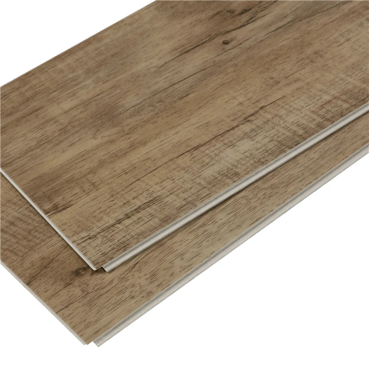 Wood Grain Rigid Core 7mm Pvc Click Piso Luxury Vinyl SPC Flooring With Ceramic Color