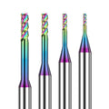 HUHAO Colorful Tungsten/Aluminum Milling Cutter DCL Coated CNC Small Neck End Mill Cutter for Stainless Steel 309052301