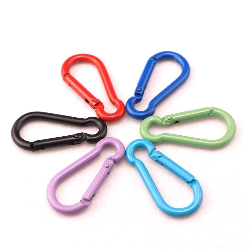 Colorful d Shape Painting Aluminum Carabiner Clip Keychain Carabiner