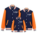 Custom Logo Design Autumn Breathable Eco-Friendly Windproof Coated Canvas Stand Collar Unisex Varsity Sport Baseball Jacket