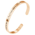 Wholesale DIY Custom 6MM 304 Stainless Steel C-Shaped Open Wristbands Fashionable Thanksgiving & Mother's Day Gift