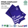 GRS Certified Recycled Material Custom Logistics Bag Clothes Packaging Eco Poly Mailer Mailing Adhesive Closure Bags