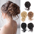 Cheaper Price High Temperature Fiber Long Tail Synthetic Chignon Messy Curly Hair with Elastic Band Bun Hairpieces
