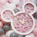Wholesale Luxury  Round With Mouse Ear Clear Window Cardboard Gift Flower Box