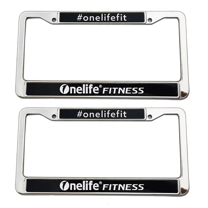 Customized Motorcycle Fashion Stainless Steel Car License Plate Frame Cover for US Market Luxury Custom OEM