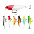 57mm/4.7g Pencil Lure Bait 3D Eyes Topwater Fishing Lures 2 Treble Hooks Long Casting