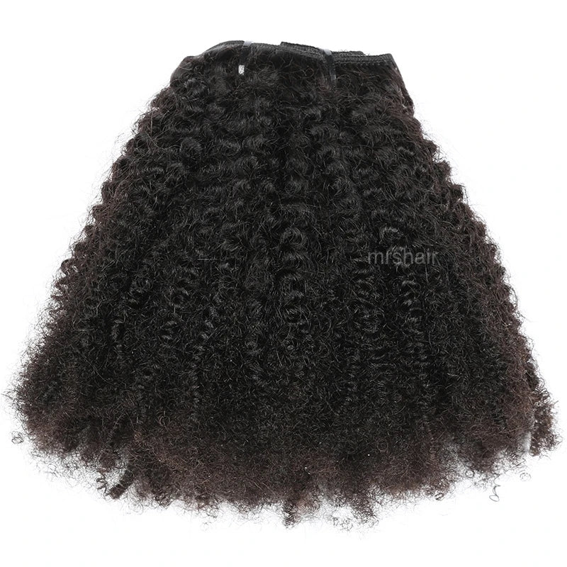 Grade 12A Clip in Brazilian Remy Virgin Hair Extension Afro Kinky Curl Bulk Hair