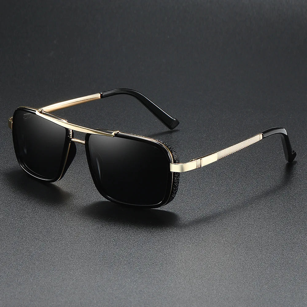 Unisex 511 Driver Sunglasses Custom Logo Metal Square Gun Frame Polarized Tac Lenses for Outdoor Fishing Travel UV400 Protection