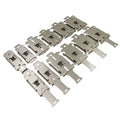 SSR Clamp35MM DIN Rail Fixed Solid State Relay Clip Clamp Mounting Bracket With Iron Nickel Plating