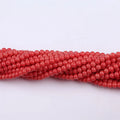 Round 5mm 6mm 8mm Red Coral Bead Strands for Jewelry Making