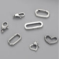 Classic 925 Sterling Silver Spring Clasp Lobster Buckle Jewelry Accessories
