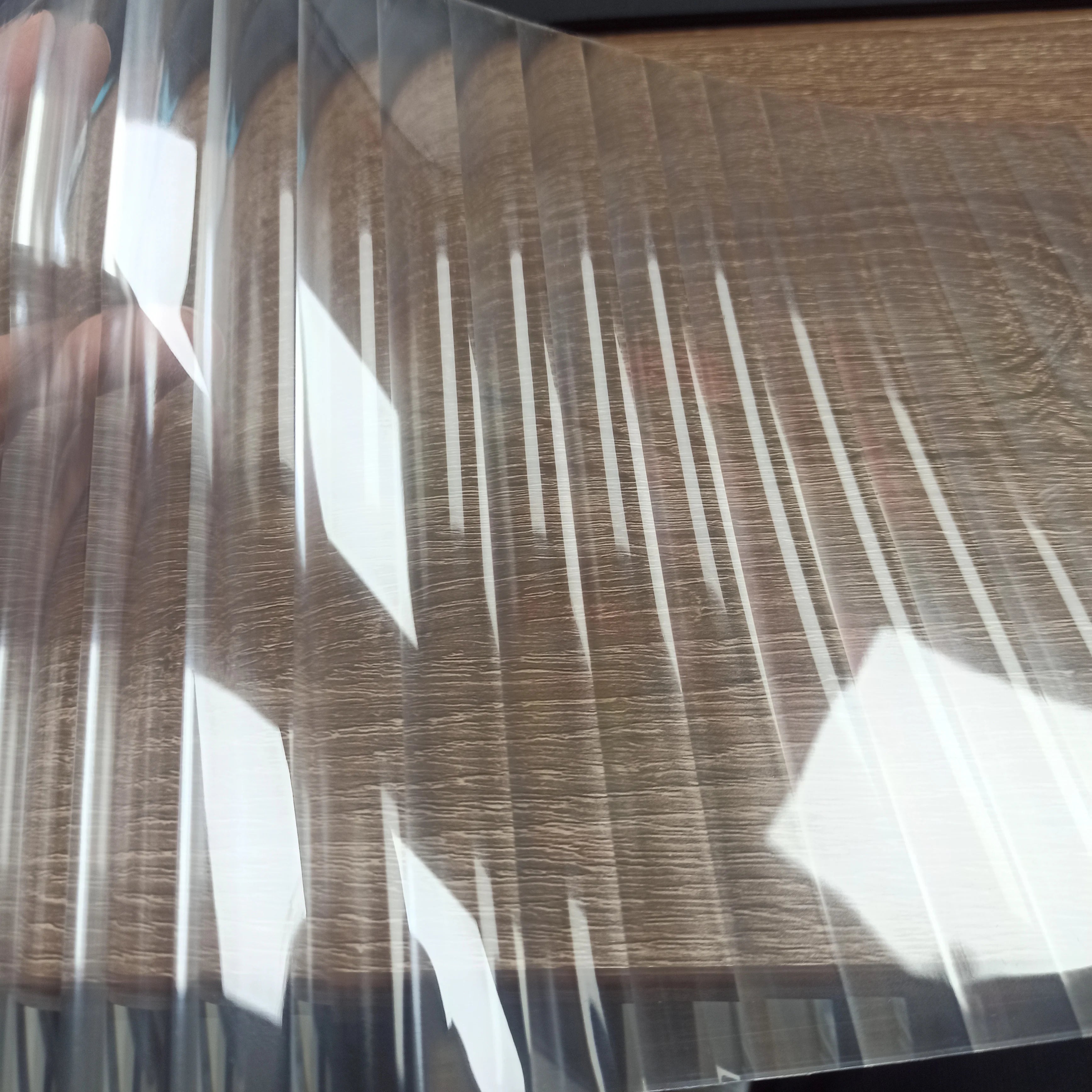 1.48*50m/100m/200m Self Adhesive Decorative Window Film Home Office Living Room Reeded Glass Privacy Film