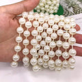 Cheap 3mm 4mm 5mm 6mm 8mm 10mm 12mm 14mm White Women Necklace Thread Plastic Pearl Bead Garland