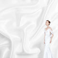 Wholesale Price Luxury Silk Dress Fabric OEM&ODM 16 19 22MM 100% Mulberry Silk Fabric for Wedding Dress