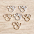 10pcs/bag Crystal Mouse Charms Pendants for Necklace Bracelet Making Accessories Diy Charm Earrings Keychain Jewelry Making
