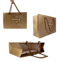 Custom Printing Cardboard Shopping Packaging Bag Recyclable Rigid Fancy Paper Apparel Carrier Bag Cardboard Paper Packaging