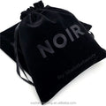 Customized Embroidery Velvet Wig Packaging Bag With Satin Inside Hair Bundles Velvet Dust Bag