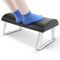 Poly Urethane Leather Foot Stool Foot Rest Under Desk for Office/Car/Home/Nail Salon Pedicure & Manicure Use Black More Stable