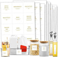 Custom Minimalist Preprinted Water Resistant Spice Label Sticker Kitchen Seasoning Labels Gold Foil Spice Jar Labels