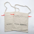 Recyclable Cotton Drawstring Shopping Pouch with Custom Logo Single Shoulder Gift Cloth Packaging Bag