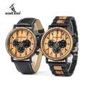 For BOBO BIRD Men's Stainless Steel Wrist Watches Quickship for Zebra Wooden Design Fashionable for Men Women Discount