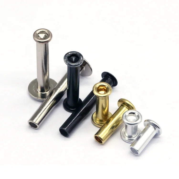 Professional Factory Price Customized Aluminium Semi-Tubular Rivets for Bag Fasteners