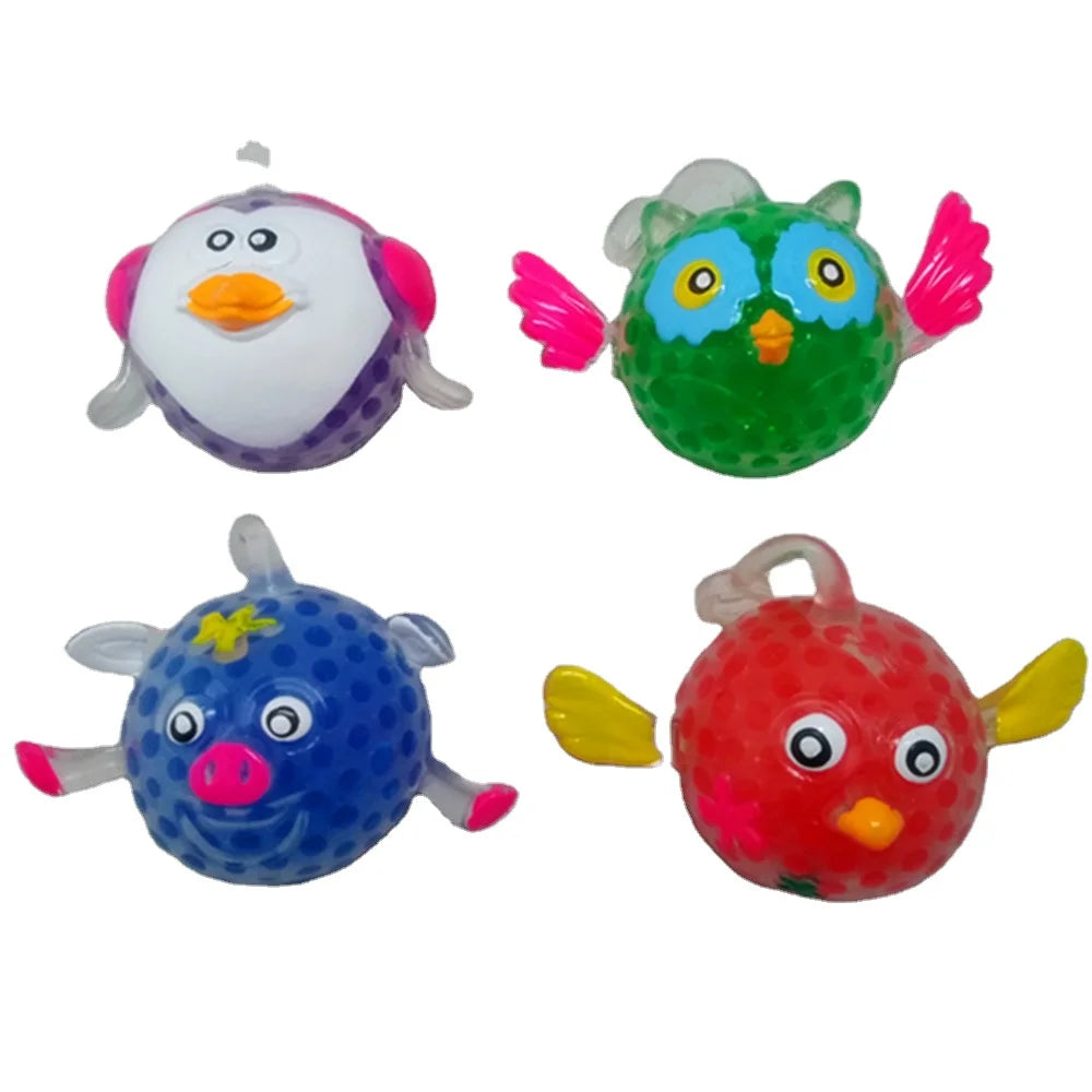 Kehui Hot Sale Four Animals Fidget Toy with Beads Tiktok Stress Relief Toy for Kids TPR Material Plastic