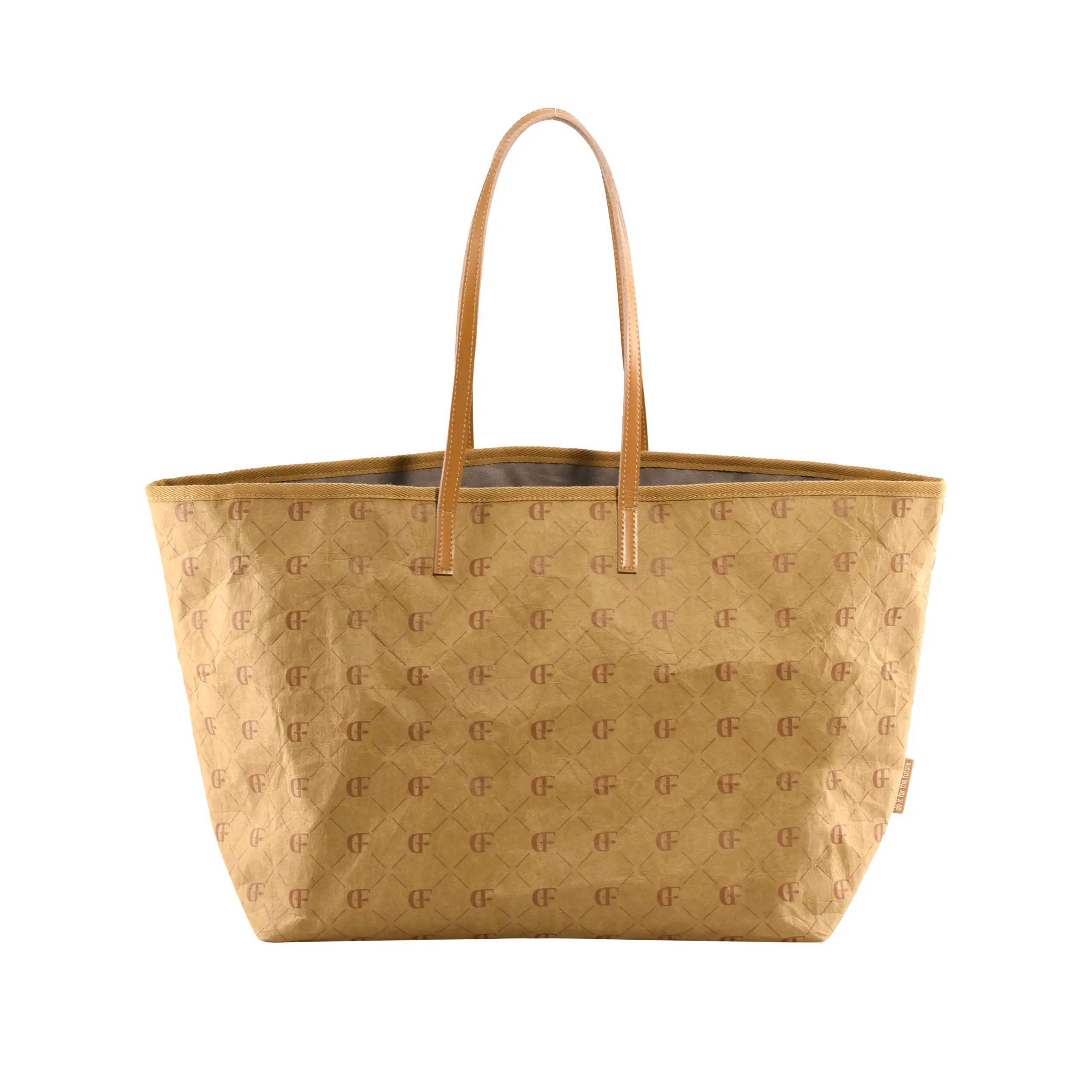 Wholesale Custom Logo PPB037 German Washable Kraft Paper Bag Promotion Gifts Tote Bag Men Women Tote Bag in Stock