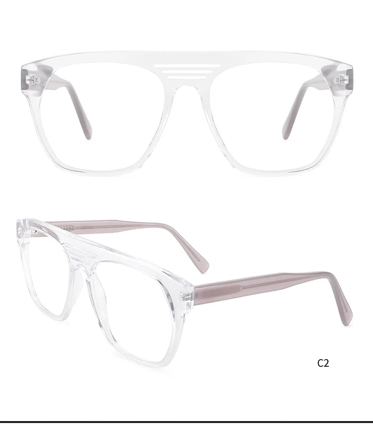 YC Cheap Eyeglasses Computer Montures De Lunettes Screen Acetate Glasses Optical Frame for Men