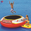 Best Selling Summer Island Water Park Equipment Floating Toy Jump Inflatable Water Trampoline Park
