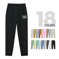 Wholesale Men's Joggers Sweatpants With Printing Custom Logo Drawstring Pocket Pants Blank Unisex French Terry Mens Sweatpa
