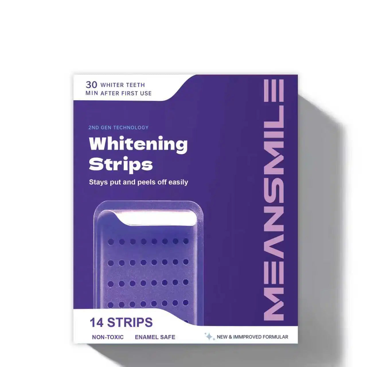 Coconut Flavored Teeth Whitening Strips Vegan Enamel-Safe Peroxide Teeth Whitener to Remove Teeth Stains 14 Treatments