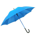 Ovida Luxury Auto Open Straight Umbrella with logo Waterproof 8k Ribs Umbrellas Custom J Handle Paraguas for Adults