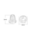 1000pcs/bag Silicone Round Earring Back Stoppers Plastic Earring Back Stoppers for DIY Jewelry Making Accessories